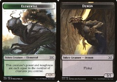 Demon Token // Elemental Token - Foil (Double Masters)